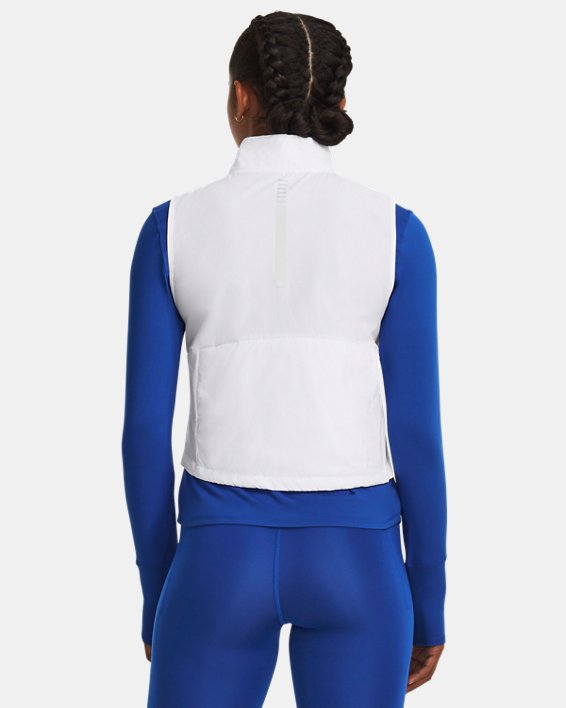 Women's UA Storm Session Run Vest, White, pdpMainDesktop image number 1